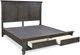 aspenhome® Oxford Peppercorn King Panel Storage Bed-1