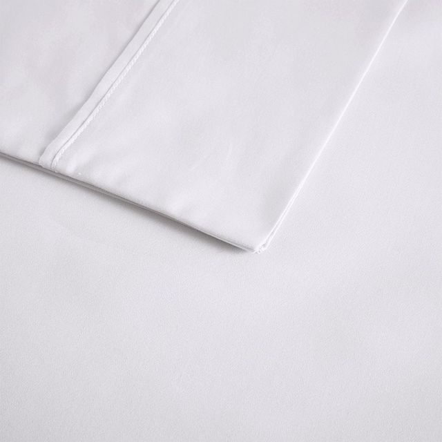 Olliix by Beautyrest White Full 600 Thread Count Cooling Cotton Rich Sheet Set-4