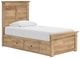 Signature Design by Ashley® Fenderport Tan 2-Drawer Twin Panel Storage Bed-0
