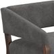 International Furniture Direct Murcia Gray/Lacquer Brown Accent Chair-3