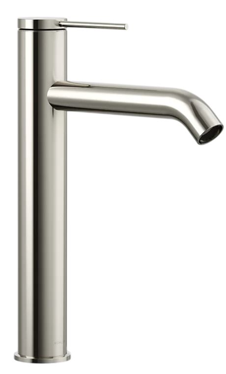 KOHLER® Components® Vibrant Polished Nickel Tall Single-Handle Bathroom Sink Faucet-0