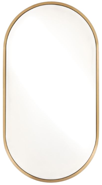 Uttermost® Torrado Antique Brass Oval Mirror-0