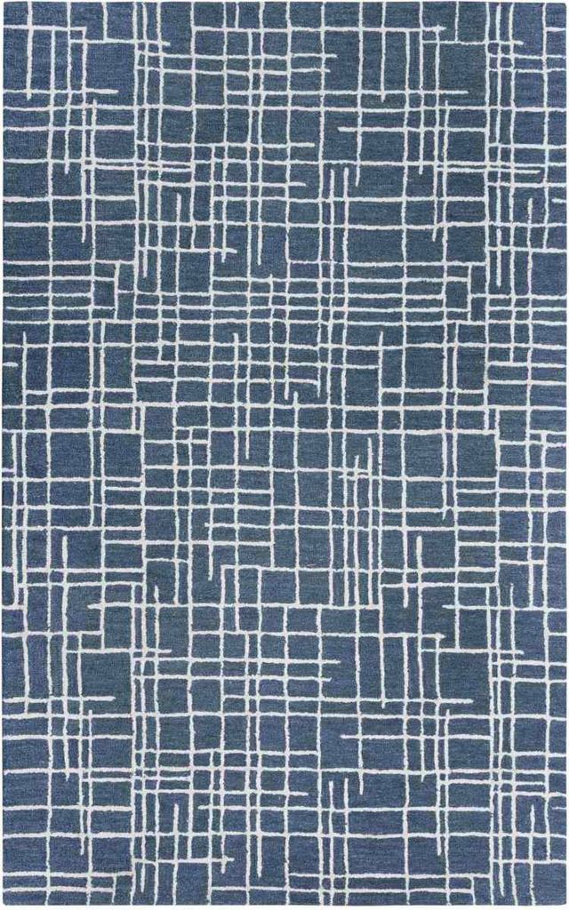 Rizzy Home Jazz Blue 5'x8' Rectangular Rug-1