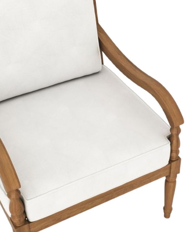 New Classic® Home Furnishings Savannah White Linen Outdoor Club Chair-4