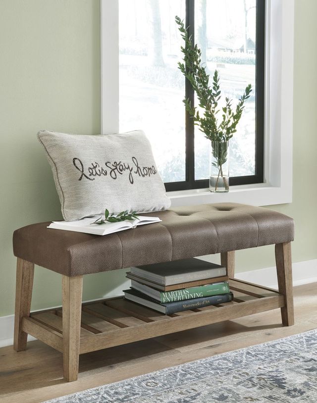 Signature Design by Ashley® Cabellero Brown Accent Bench-2