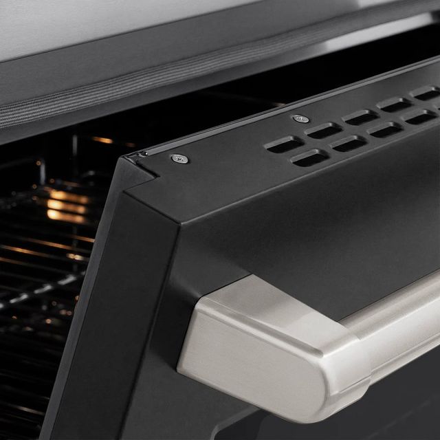 ZLINE Autograph Edition Paramount 36" Stainless Steel Pro Style Induction Range with Black Matte Door-3