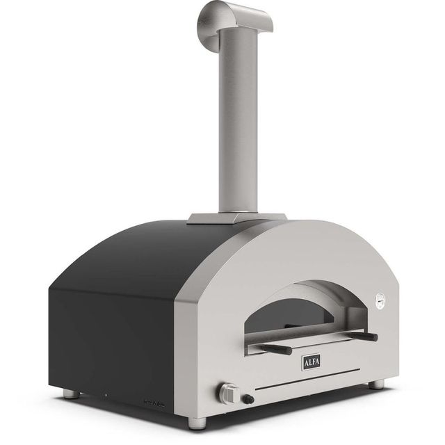 Alfa Futuro 4 Pizze 44" Wrinkle Black Petroleum Gas Pizza Oven-2