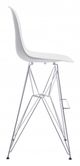 Zuo® Zip White Bar Chair-2