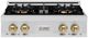 ZLINE DuoPro™ Classic 30" Stainless Steel and Champagne Bronze Accents Gas Rangetop with 4 Burner Cooktop -0