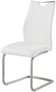 Armen Living Bravo 2-Piece White Side Chairs-1