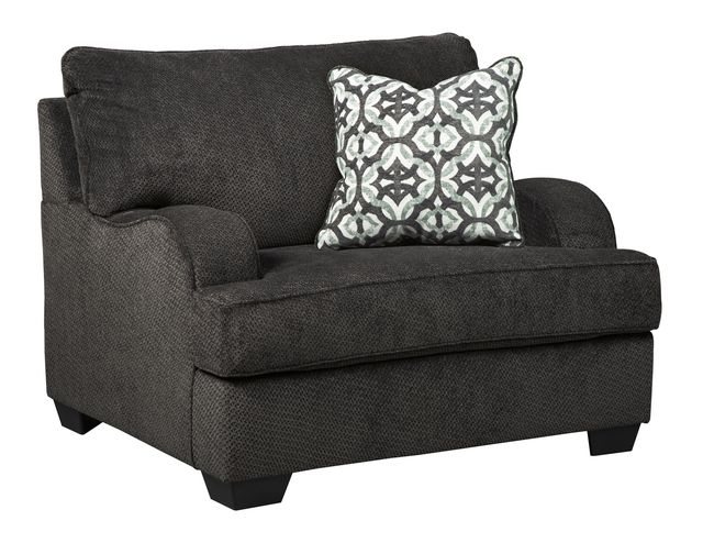 Benchcraft® Charenton Charcoal Chair and a Half-0