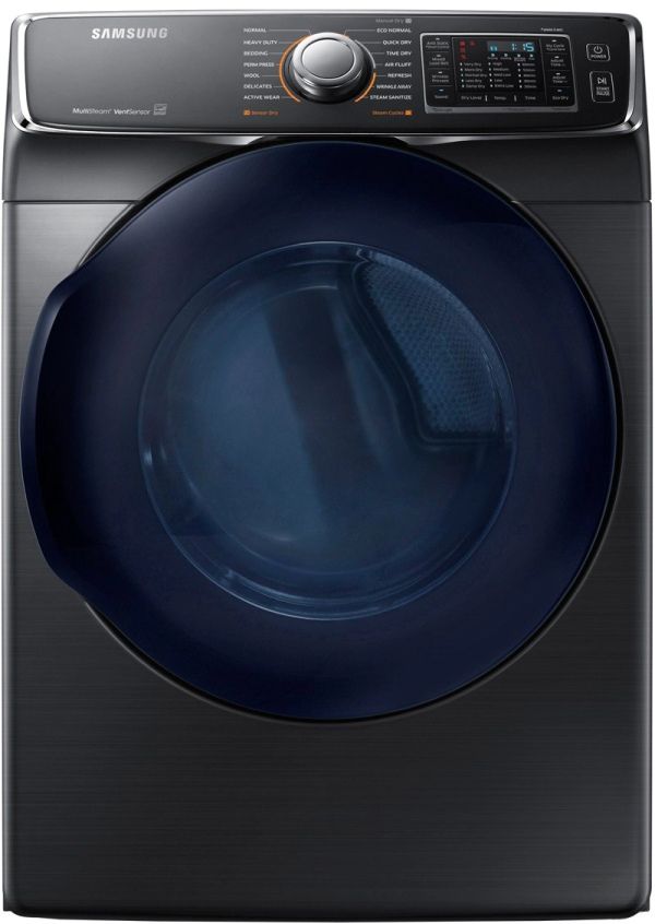 Samsung 7.5 Cu. Ft. Black Stainless Steel Front Load Electric Dryer-0