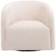 Dovetail Furniture Neva Niagara Cream Swivel Chair-1