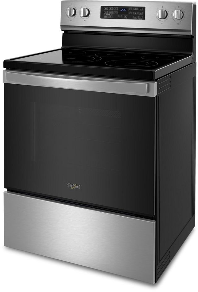 Whirlpool® 30" Fingerprint Resistant Stainless Steel Freestanding Electric Range with 5-in-1 Air Fry Oven-1