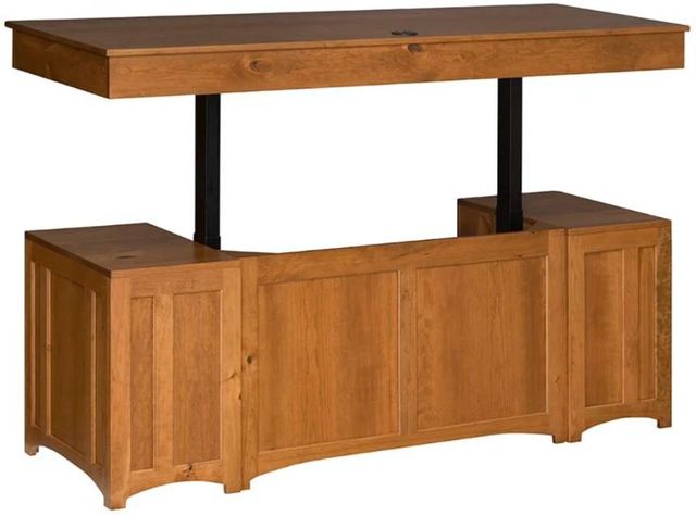 Country Classic Collection Customizable Mission 75" Executive Lift Desk-2