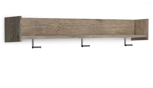 Signature Design by Ashley® Oliah Natural Wall Mounted Coat Rack with Shelf-1