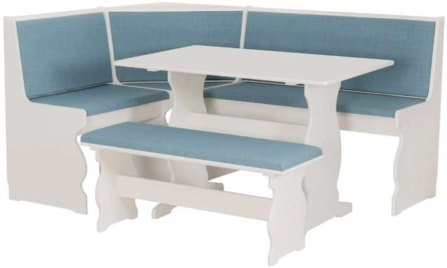 Linon Sasha 5-Piece Capri Blue/White Nook Set-1