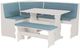 Linon Sasha 5-Piece Capri Blue/White Nook Set-1