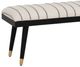 Powell® Cierra Black/Cream Upholstered Bench-1