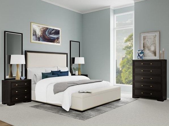Riverside Furniture Lydia Dark Cabernet 3-Drawer Nightstand-3