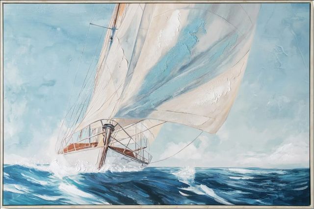 Classy Living Adventurous Wind and Spray Regatta Wall Art-0
