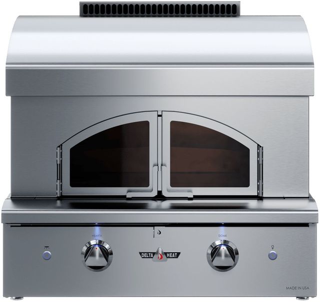 Delta Heat 30" Stainless Steel Glass Doors Pizza Oven-0
