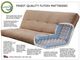 Kodiak Furniture Lexington Canton Black/Weathered Brown Full Futon with Mattress-3