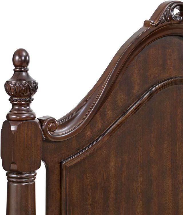 Elements International Northridge Cherry King Panel Bed-3