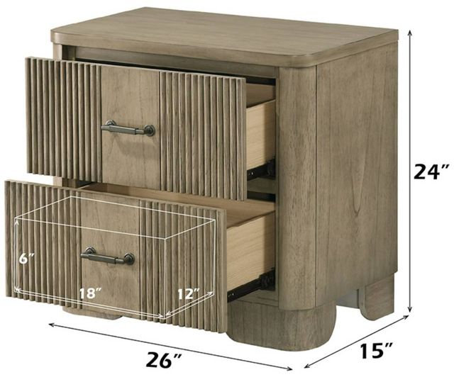 ACME Furniture Lakkari Antique Oak Nightstand-2
