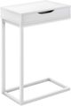 Monarch Specialties Inc. White Drawer Accent Table -0