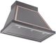 Ilve® Nostalgie II Noblesse 36" Graphite Matte Wall Mounted Range Hood with Copper Trim-1