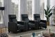 Coaster® Toohey 3-Piece Black Manual Reclining Theater Seating Set-1