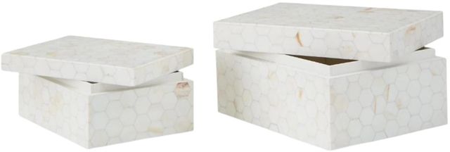 Signature Design by Ashley® Aldenburg 2-Piece Cream Box Set-1