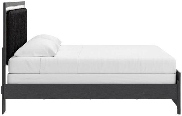 Signature Design by Ashley® Birmonton Black King Upholstered Panel Bed-3