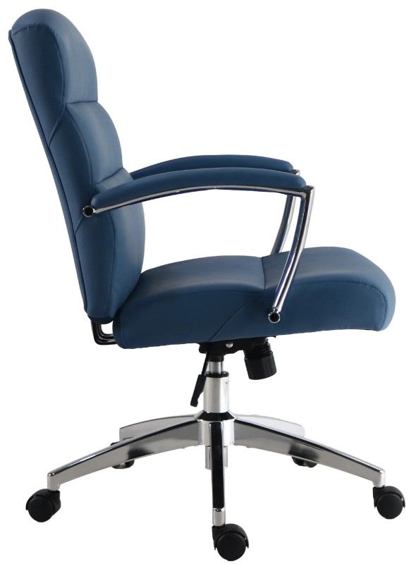 Parker House® Softy Steel Blue Desk Chair-2