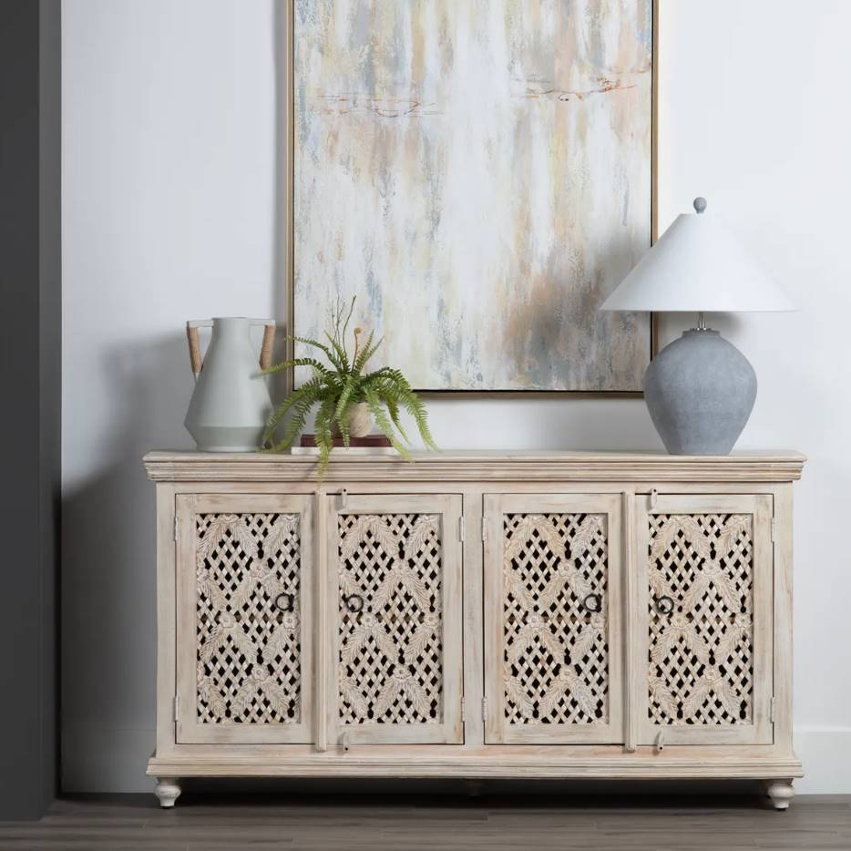 Crestview Collection Lattice Media Credenza - Thumbnail 2