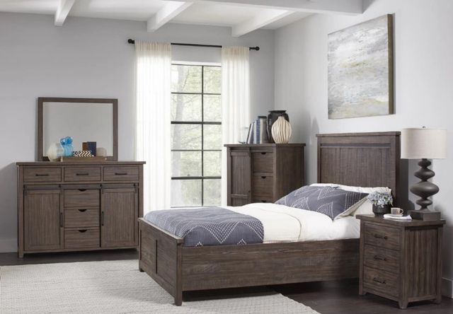 Jofran Inc. Madison County Barnwood Barn Door Dresser-1
