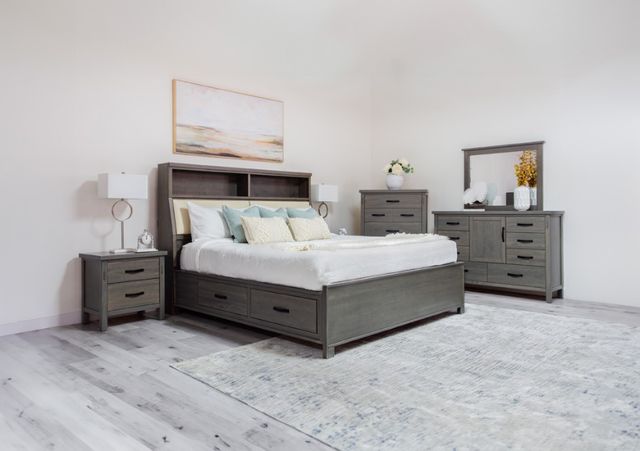 Mako Wood Furniture Jetty Gray Chest-3