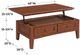 Whittier Wood® Furniture McKenzie Glazed Antique Cherry Lift Top Coffee Table-3