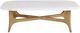 Bernards Tapestry Beige Cocktail Table with White Marble Top-2