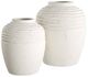 Uttermost® Luna Ridge 2-Piece Chalk White Vase Set-0
