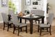 Furniture of America® Teagan 2-Piece Dark Walnut/Gray Counter Stool Set-1