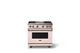 Viking® 5 Series 36" Blush Pro Style Gas (NG) Range with Brushed Brass Trim-0