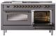 Ilve® Nostalgie II Series 60" Graphite Matte Pro Style Dual Fuel Range-2