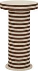 TOV Furniture Lyra Brown/Natural Striped Side Table-3