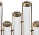 A & B Home Bronze/Clear Flower Vase-3