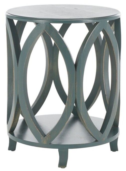 Safavieh Janika Dark Teal Accent Table-0