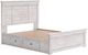 Signature Design by Ashley® Fenderport Whitewash Queen 4-Drawer Panel Bed-3