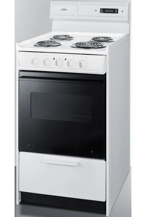 Summit® 20" White Freestanding Electric Range-3