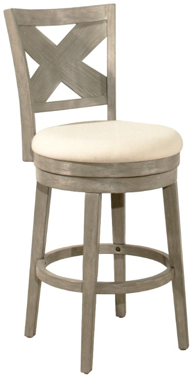 HH2 Home Sunhill Weathered Gray Swivel Counter Stool Johnson s Furniture Appliances
